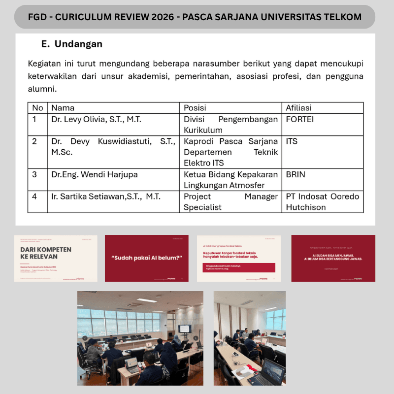 Focus Group Discustion (FGD) for Universitas Telkom (master degre)